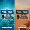 Signmission Do Not Turn On The Water Sign With Symbol, 5 in W x Rectangle, Vinyl Decal OS-2PACK-NS-D-35-L-11394 - alternate 2